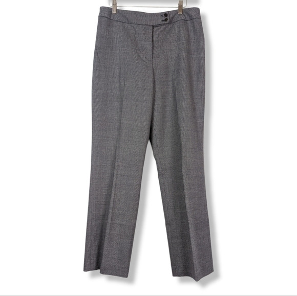 Pendleton Pants - Pendleton Savvy Stretch Wool Dress Pants Slacks 10 Navy Blue Gray Straight Leg